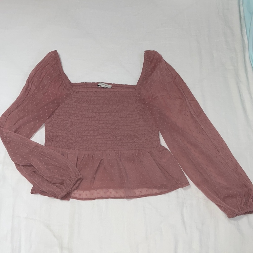American Eagle textured crop top